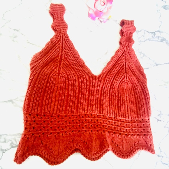 💕Sexy Knitted Crop Top SZ M - Picture 6 of 11